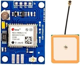 Resim GYGPSV1 Ublox NEO-8M GPS Modülü Seramik Aktif Antenli 