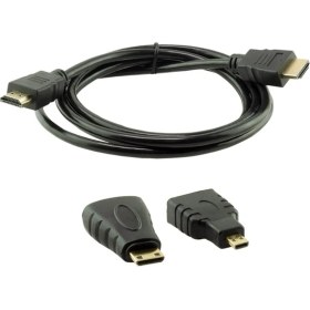 Resim Bisıfır 3 In1 HDMI Kablo 1.5 mt HDMI To Mini HDMI - Micro HDMI 