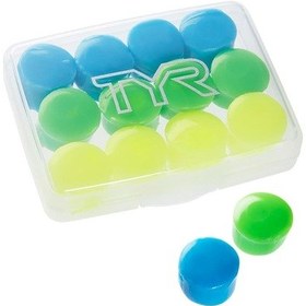 Resim Yumuşak Silikon Renkli Çocuk Yüzme Kulak Tıkacı Mavi - Yeşil 