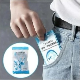 Resim 100 Adet Tek Kullanımlık Klozet Örtüsü Klozet Poşeti Klozet Kapak Örtüsü Dispenseri 