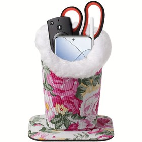 Resim Yumuşak Peluş Gözlük Çerçeveleri Seti, Sahte Deri Gözlük Çerçevesi Tutucu, Yumuşak Astar, Makyaj Fırçası Düzenleyici, Telefon Depolama, Ev Düzenleme Depolama Kutusu. Hediye için mükemmel. Noel ve Cadılar Bayramı. 