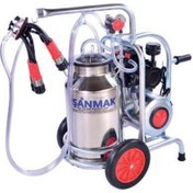 Resim Tek Sağım Süt Sağma Makinası Tek Güğüm - Paslanmaz 