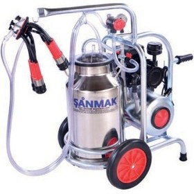 Resim Tek Sağım Süt Sağma Makinası Tek Güğüm - Paslanmaz 