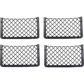 Resim Karavan ve Tekne Eşya Düzenleyici File Ceplik 4 Adet Siyah 