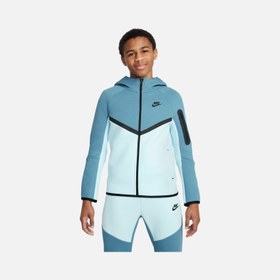 Resim Nike Sportswear Smooth Tech Fleece Full-Zip Hooded Çocuk Ceket 