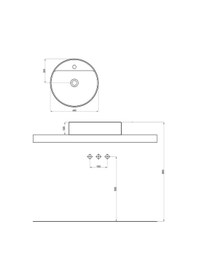 Resim Boheme Tezg.üstü Lavabolar Zunıh Batarya Delıklı Lavabo Beyaz Beyaz 
