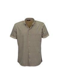 Resim Erkek Spor Likralı Çizgili Gömlek 0037 Bgl-st03847 001 