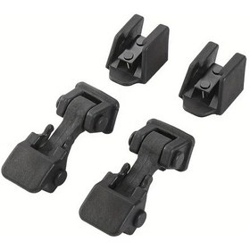 Resim Dashanshop Jeep Wrangler Tj 1997 2006 Siyah Abs Kaput Kilidi Dayanıklı Mat Yüzey Kolay Montaj 