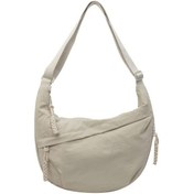 Resim Moda Bez Çanta Kadın Öğrenci Sınıf Omuz Çantası - Haberci Çanta - Büyük Kapasite - 2024 İlkbahar Trendi A.Haki 