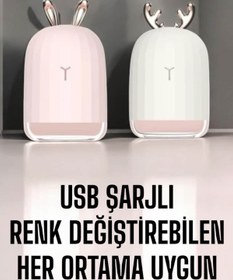 Resim HEPSİCEPTE Tavşan Tasarımlı Hava Nemlendirici – Ferahlatıcı Buhar 