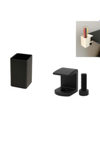 Resim Özel 3d Baskı Kalemlik Modüler Masa Düzenleyici Tak Çıkar Düzenleyici Ebat: 8 Cm X 5 Cm X 4,8 Cm Siyah 