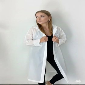 Resim Unisex Eva Kumaş Su Rüzgar Geçirmez Yağmurluk 