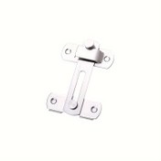 Resim Ev Güvenliği İçin 1 Adet Paslanmaz Çelik Kapı Kilidi, 90 Derece Açılı Kilit, Pet Kapısı, Sürgülü Kapılar İçin Mini Civata, 36mm Delik Aralığıyla Metal Donanım 