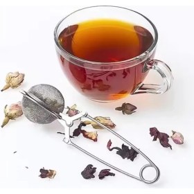 Resim Paslanmaz Çelik Top Makas Çay Kahve Bitki Çayı Süzgeci 
