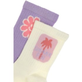 Resim U.S. Polo Assn. Kız Çocuk 2'li Soket Çorap 50311328-VR034 