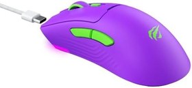 Resim Havit Gamenote MS966WB Profesyonel RGB Wireless Gaming Mouse 4 Modlu - Mor (Mor) 