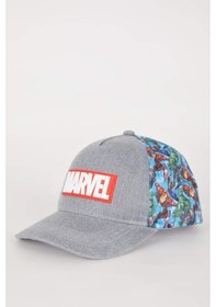 Resim DeFacto Erkek Çocuk Marvel Avengers Baskılı Cap Şapka C0546A825SMGR257 