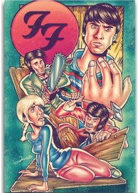 Resim Foo Fighters Ahşap Tablo 8mm 