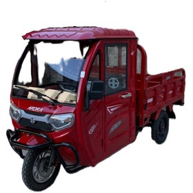 Resim Arora E-Kargo 3 Tekerli Kapalı Kabinli Kasalı Elektrikli Motosiklet Kırmızı 