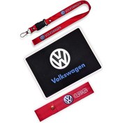 Resim Volkswagen Anahtarlıklı Oto Ayna Askı Ipi Torpido Üstü Kaydırmaz Ped Tampon Çeki Ipi 