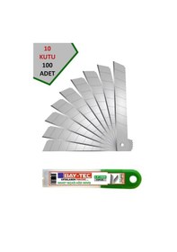 Resim Bay-Tec Mk1560 Maket Bıçağı Geniş Ağız 10 Kutu 100 Adet (0,5*18) 