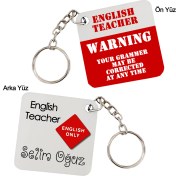 Resim Biresimden Ingilizce Öğretmenine Hediye Anahtarlık 