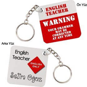 Resim Biresimden Ingilizce Öğretmenine Hediye Anahtarlık 