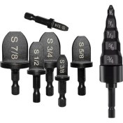 Resim VintageVo 7pcs Manuel Bakır Boru Kazanma Alet Matkap Bit, 6 Pcs Boru Genişletici Matkap Bit 5 1 Air Sergi Bakır Boru Genişletici (Yurt Dışından) 