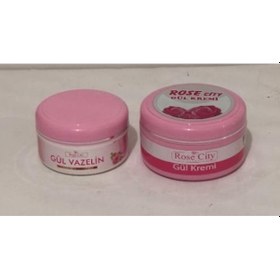Resim Rose City Gül Vazelin 75 ml Alana Rose City Gül Kremi 135 ml Hediye 