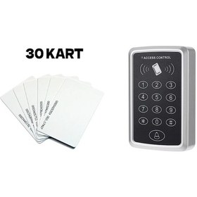 Resim Electrimax Rfıd Şifreli Kapı Kilidi Kartlı Geçiş Sistemi 30 KART 