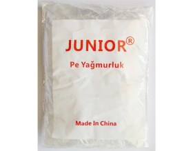 Resim Junıor Tek Kullanımlık Çıtçıtlı Şeffaf Yağmurluk 