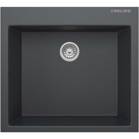 Resim Solido Rodonit Fn-60 Granit Eviye (GRAPHİTE GREY) 