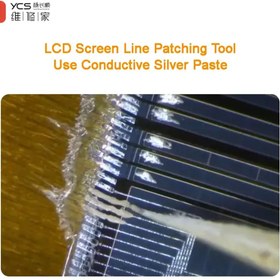 Resim kızılelma teknik Ycs D11 LCD Ekran Çizgi Yama Gümüş Macunu Için Iletken Gümüş Macunu 