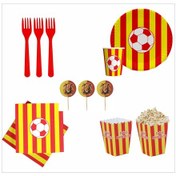 Resim Taraftar Galatasaray 8 Tabak, 8 Bardak, 8 Mısır Kutusu, 10 Peçete, 10 Çatal, 10 Kürdan 