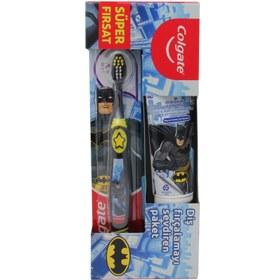 Resim Colgate 6+ Yaş Çocuk Diş Macunu Batman 75 ml + Diş Fırçası 2 li Set 