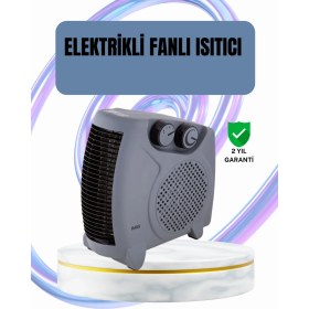 Resim SHC4200 RAKS Elektrikli Fanlı Oda Isıtıcısı Termostat Kontrollü Hızlı Isınma ve Enerji Tasarrufu Sağlar 