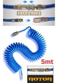 Resim Pu0508 5x8x5 Kompresör Spiral Hava Hortumu 5mt 