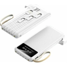 Resim Powerbank Şarj Cihazı 4 Çıkışlı 20.000 Mah Powerbank Taşınabilir Çoklu Giriş renkli 