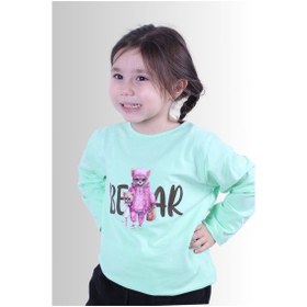 Resim Fyk Kids Kız Çocuk Basic Uzun Kol Tişört Yeşil1 Yeşil 
