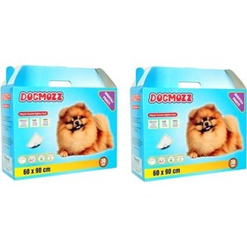Resim Dogmozz Premium Yapışkan Bantlı Köpek Tuvalet Çiş Eğitim Pedi 2 x 30'lu 60 x 90 CM 