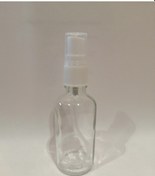 Resim 50Cc Şeffaf Cam Şişe+ Parmak Sprey Başlıklı 100 Adet 