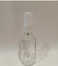 Resim 50Cc Şeffaf Cam Şişe+ Parmak Sprey Başlıklı 100 Adet 