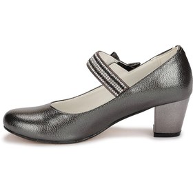 Resim Kiko Kids Kiko 752 Vakko Günlük Kız Çocuk 4 Cm Topuk Babet Ayakkabı PLATİN 