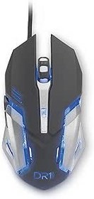 Resim DR1TECH [Amazon Exclusive] Avenger kablolu oyun faresi, 6 tuşlu, 3200 DPI değerine kadar, hafif ve dayanıklı tasarım, PC/PS4/XBOX için ergonomik oyun faresi 