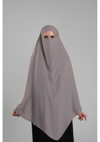 Resim Hürrem Bone Vizon Pratik Hazır Geçmeli Tesettür Eşarp Krep Bağcıklı Çift Katlı Sufle Hijab 2314 10 