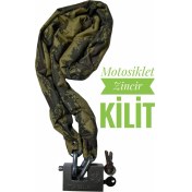 Resim Hard Soldier Motorsiklet Kilidi 2 Metre Motor Kilidi Scooter Kilidi 