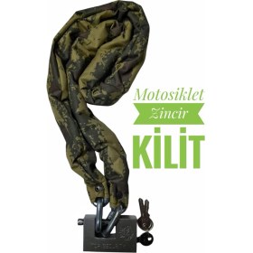 Resim Hard Soldier Motorsiklet Kilidi 2 Metre Motor Kilidi Scooter Kilidi 