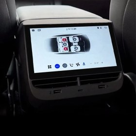 Resim Tesla Model Y Için 7" Arka Eğlence ve Klima Kontrolü Dokunmatik Ekran 2023Y-7TSD 