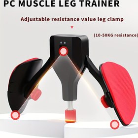 Resim Erkekler & Kadınlar için Ayarlanabilir Kegel Antrenörü - İç Uyluk Egzersiz Cihazı, Fit, Siyah PP Malzeme 