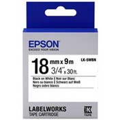 Resim Epson LK-5WBN Standart Beyaz Üzeri Siyah 18mm 9Metre Etiket 